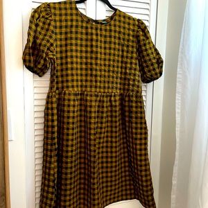 Gingham baby doll dress